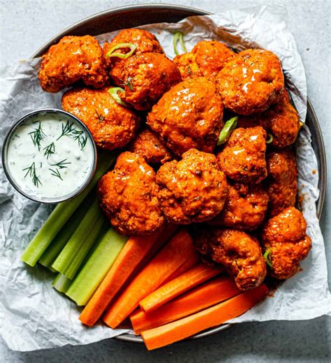 The Best Crispy Air Fryer Buffalo Cauliflower Wings