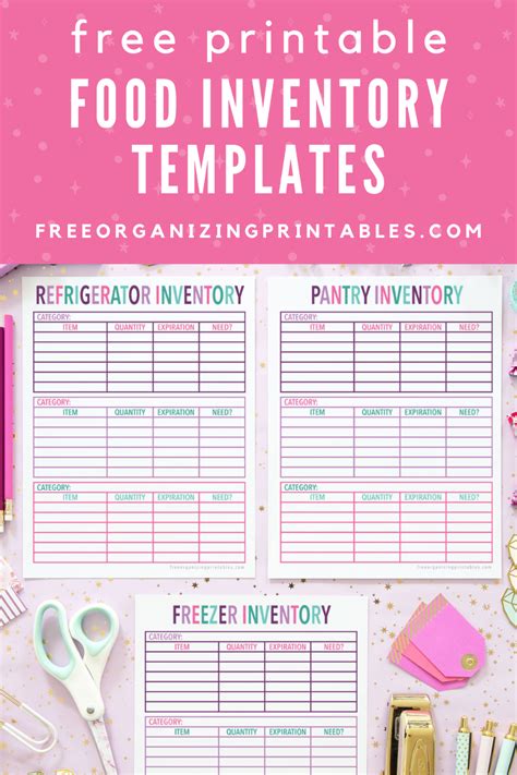 The Best Food Inventory Printables to Organize Your Kitchen - Free ...