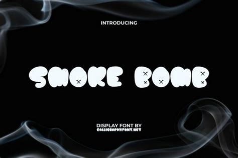 The Best Free Smoke Font examples for Creative Designs Font examples