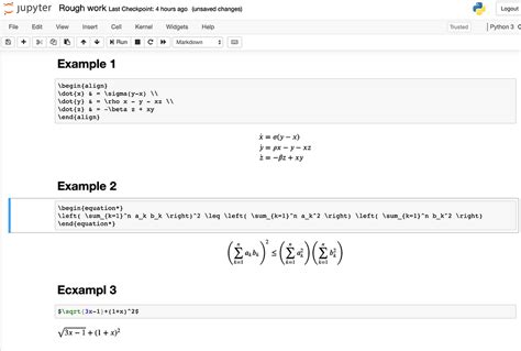 The Best Way To Write Equations In Jupyter Notebook What Is Mark Down