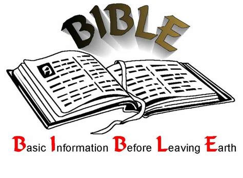 The Bible is your instructions for how to live here on earth