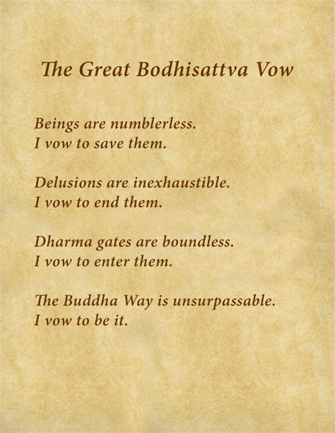 The Bodhisattva Vows