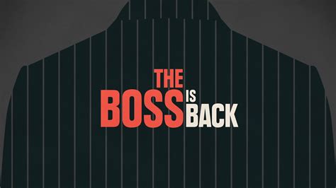 The Boss is back! - Sails