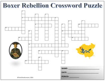The Boxer Rebellion Crossword Puzzle Answer Key