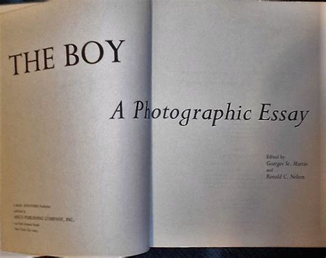 The Boy: A Photographic Essay by St. Martin, Georges, and Ronald …