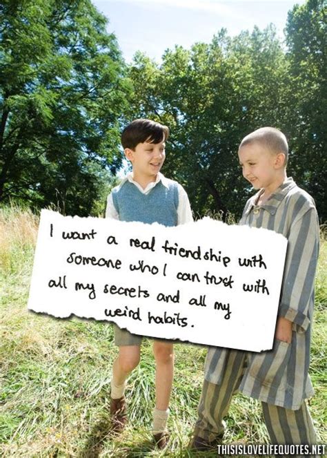 The Boy in the Striped Pyjamas - quotes on friendship