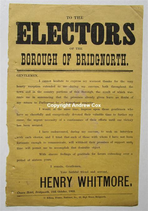 The Bridgnorth Poll Books