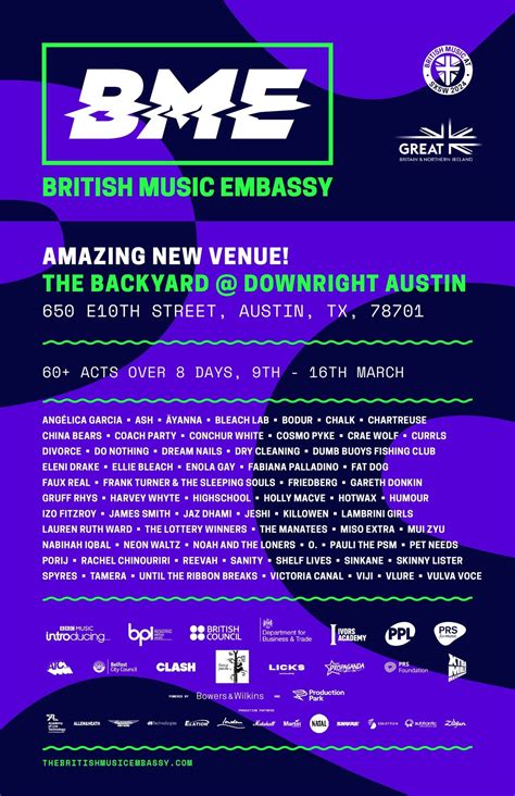 The British Music Embassy reveals SXSW 2024 set times …