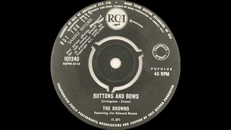 The Browns - **TRIBUTE* - Buttons And Bows [1961].