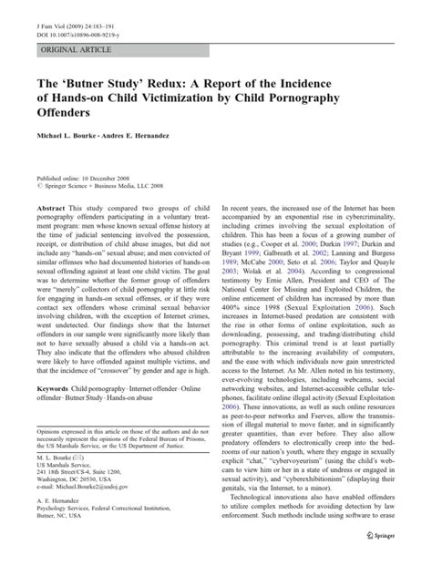 The Butner Study Redux A Report of the I.pdf - Child...