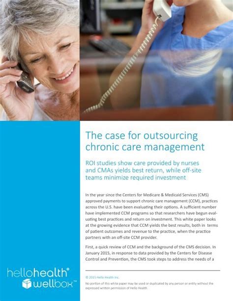 The Case for Outsourcing Chronic Care Management