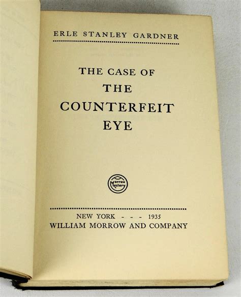 The Case of the Counterfeit Eye Hardcover – January 1, 1935