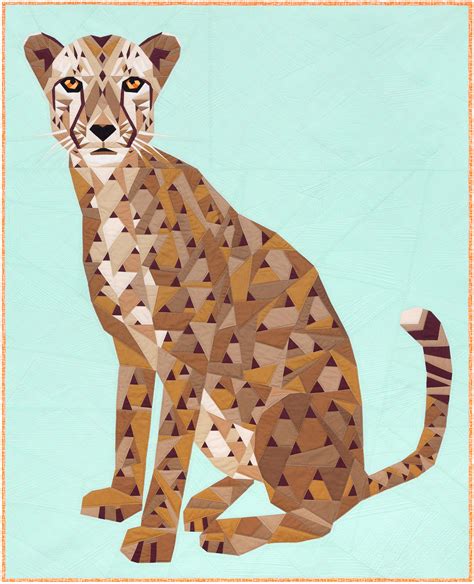 The Cheetah Abstractions Quilt By Craft, Violet - Checker Distributors