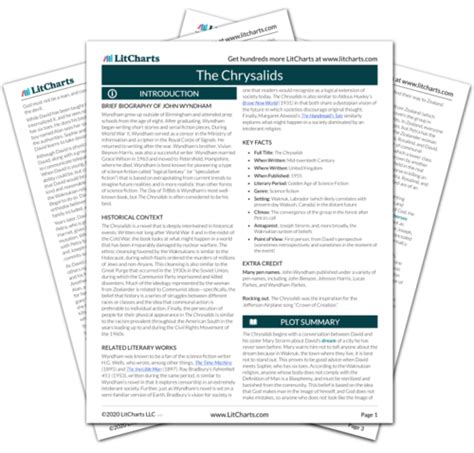 The Chrysalids Symbols LitCharts