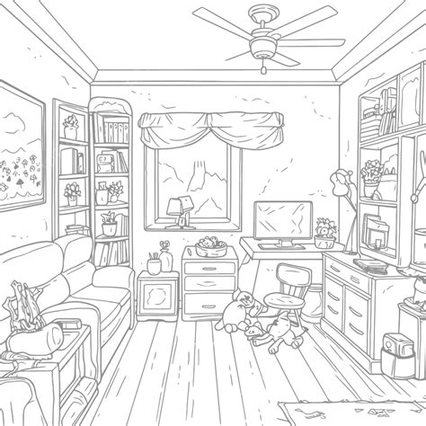 Cute Pig Coloring Page