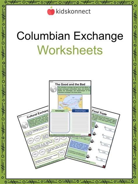 The Columbian Exchange Interactive Worksheet Edform Worksheets Library