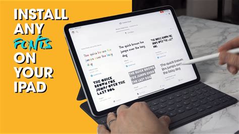 The Complete Guide to Installing and Using Fonts on an iPad YouTube