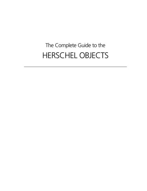 The Complete Guide to the Herschel Objects - Cambridge Core