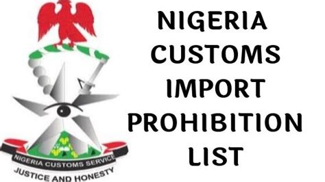 The Complete Nigeria Custom Import Prohibition List For 2024