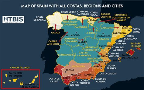 The Costas of Spain Best Costas on the Spain map