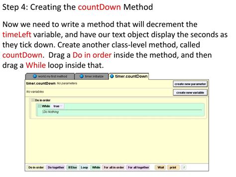 The Countdown Method