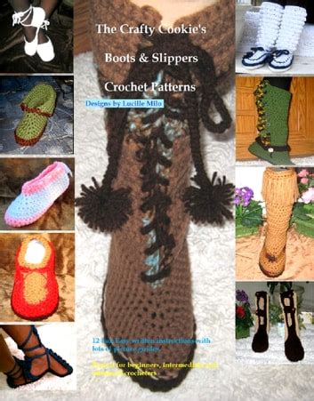 The Crafty Cookie s Boots Slippers Crochet Patterns