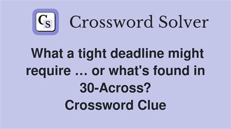 The Crossword Solver found 30