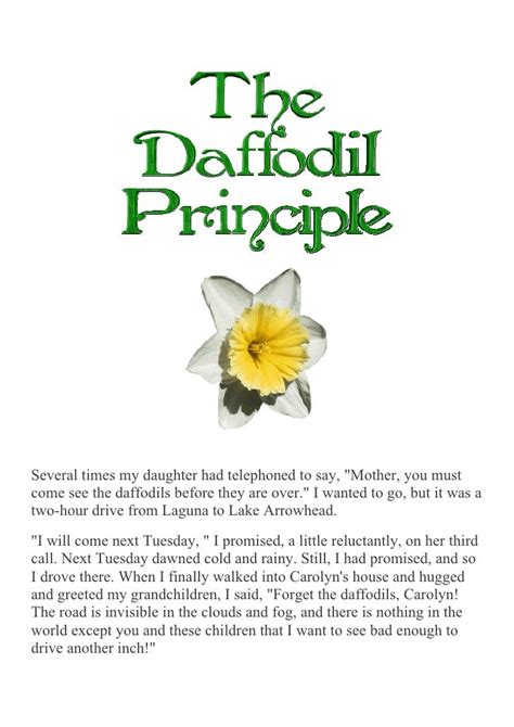 The Daffodil Principle - SlideShare