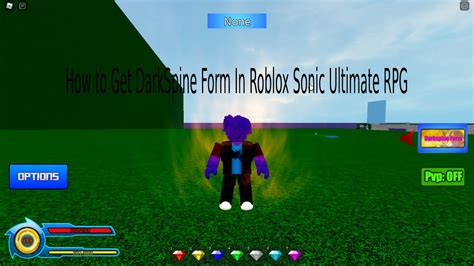The DarkSpine Form! Roblox Sonic Ultimate RPG YouTube