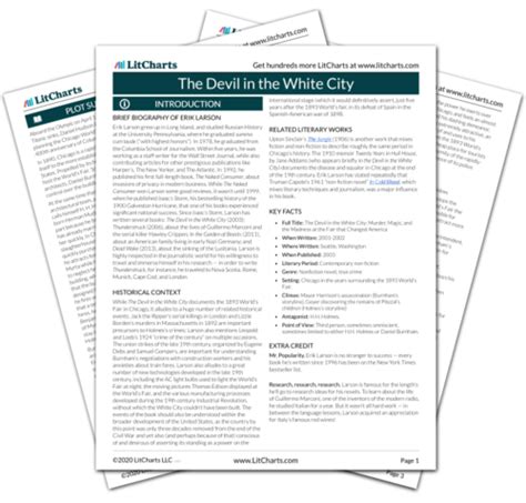 The Devil in the White City Themes LitCharts