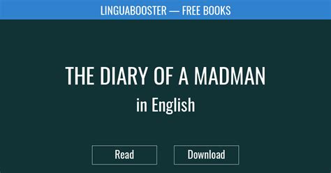 The Diary of a Madman - LinguaBooster