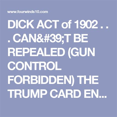 The Dick Act of 1902