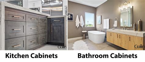 The Difference Between Kitchen and Bathroom Cabinets