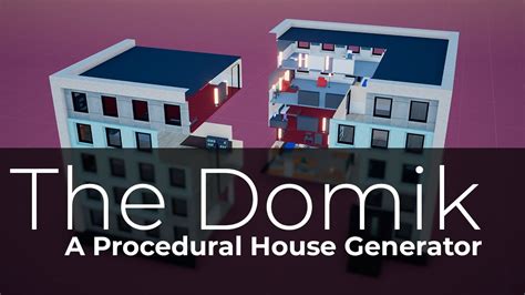 The Domik - A Procedural House Generator - YouTube