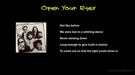 The Doobie Brothers - Open Your Eyes Lyrics - YouTube