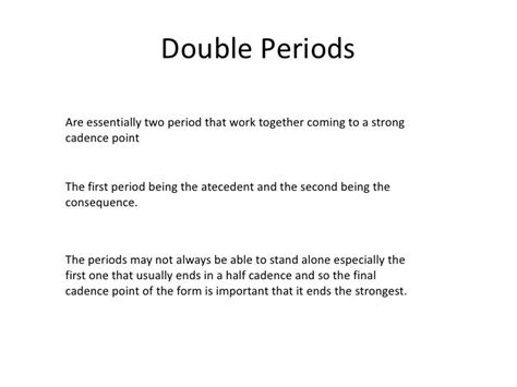 The Double Period