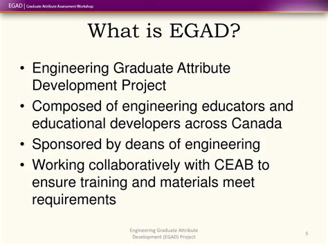 The EGAD Project – Engineering Graduate Attribute …