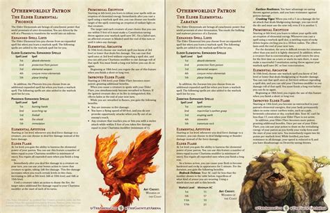 The Elder Elemental: Otherworldly Patron Phoenix and …