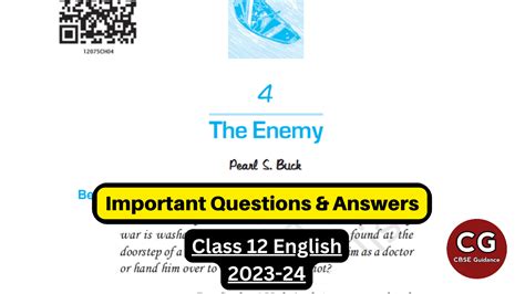 The Enemy Question Answers of Class 12 Important Solutions » Studykira