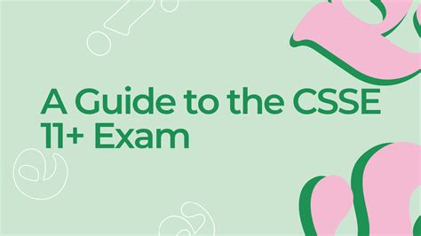 The Essex CSSE 11-Plus Exam: Preparation Advice - RSL …