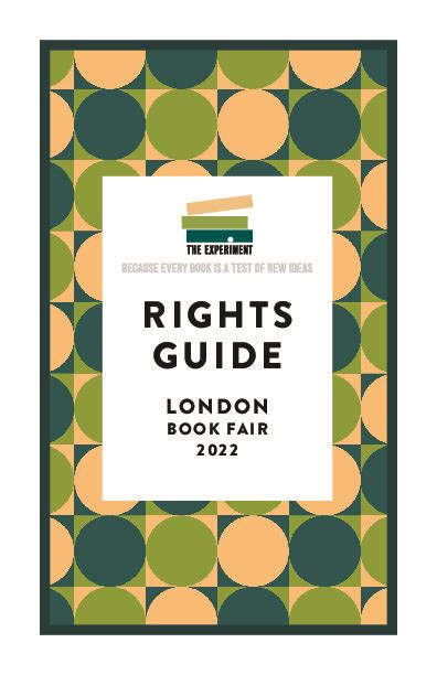 The Experiment LBF 2022 Nonfiction Rights Guide
