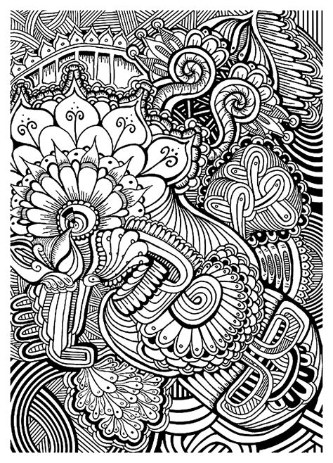 The Fairy Tea - Anti stress Adult Coloring Pages