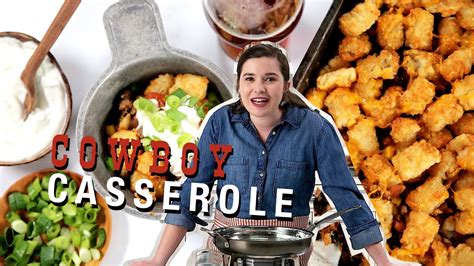 The Famous Cowboy Casserole Crispy Tater Tot Topping!