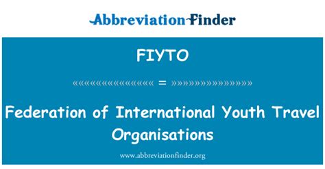 The Federation of International Youth Travel Organisations