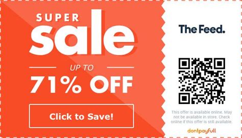 The Feed Coupon, Promo Codes: $20 Off - April 2024