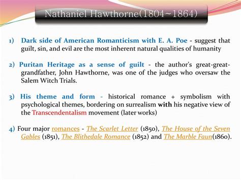 The Feminist Movement In Nathaniel Hawthorne