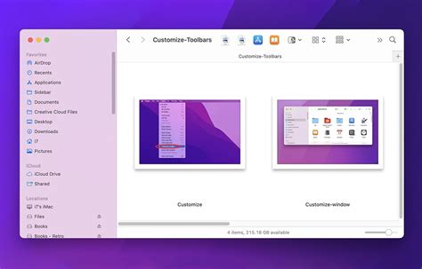 The Finder Toolbar Add Files Folders and Apps