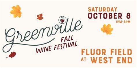 The First Greenville Fall Wine Festival Will Be Held At …