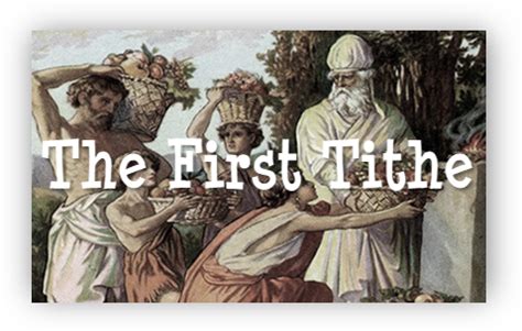 The First Tithe