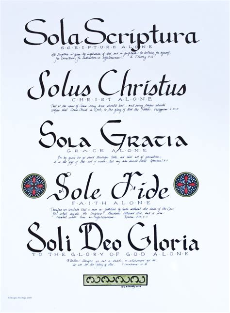 The Five Solas Sola scriptura, Bible doodling, Reformed theology